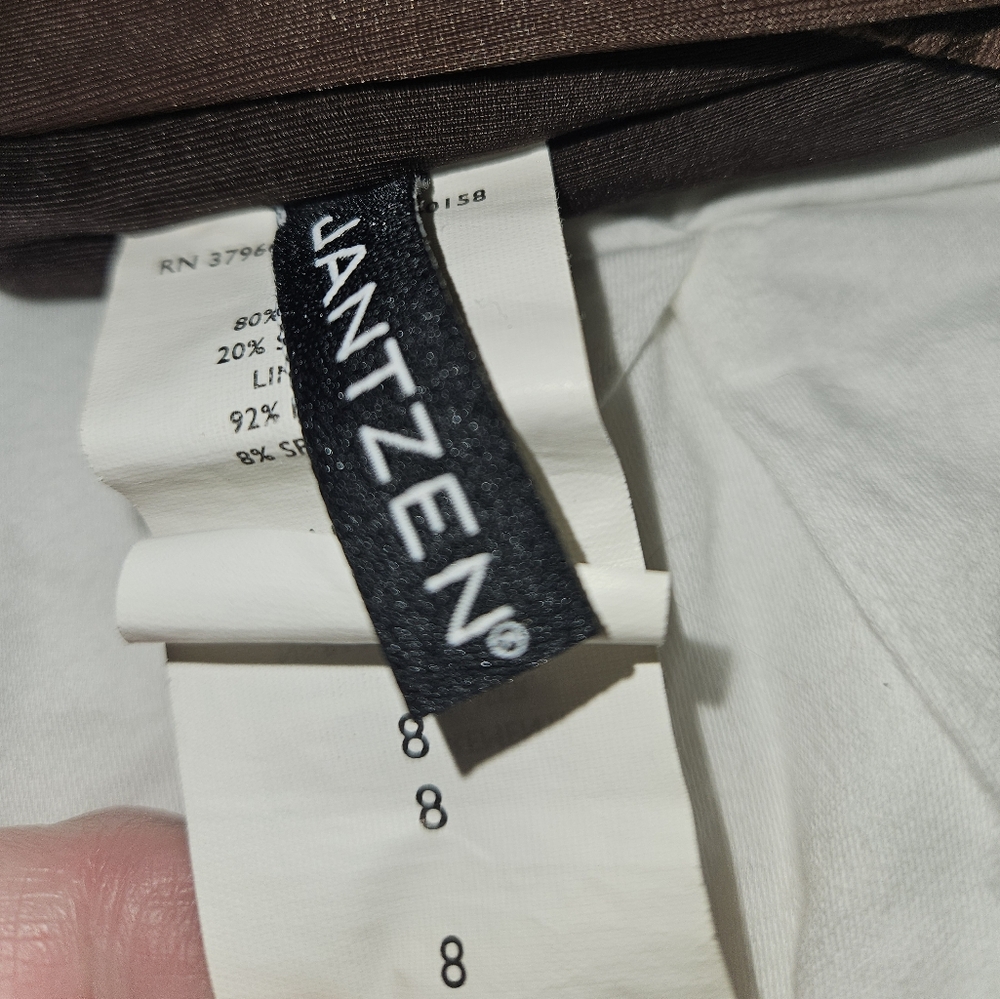 Jantzen Chocolate One-Shoulder Swimsuit SIZE 8 - Picture 4 of 8